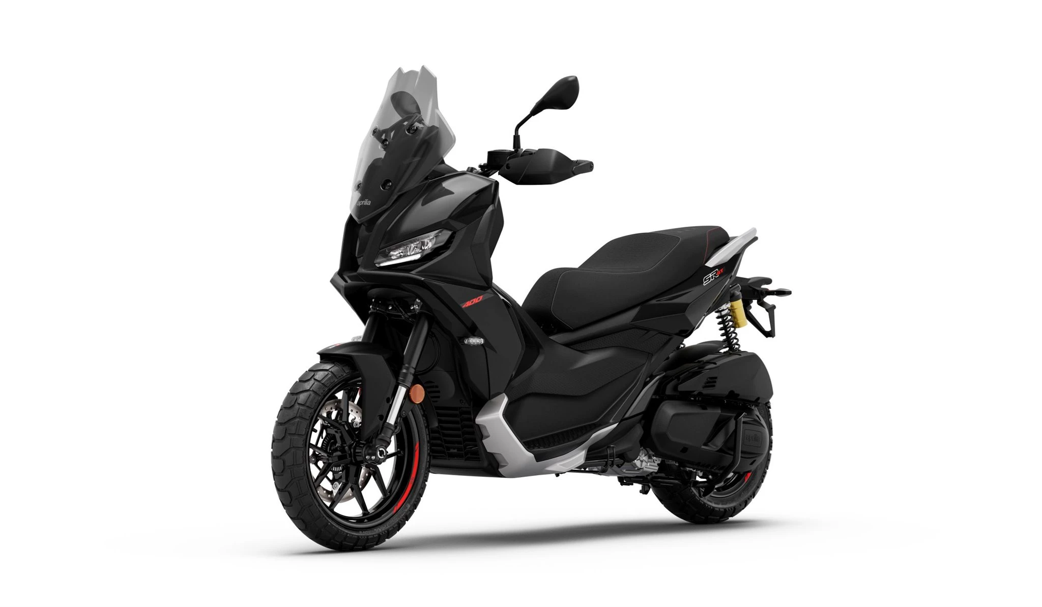 Motorrad Merkel München aprilia-sr-gt-400 Dreiviertelansicht links