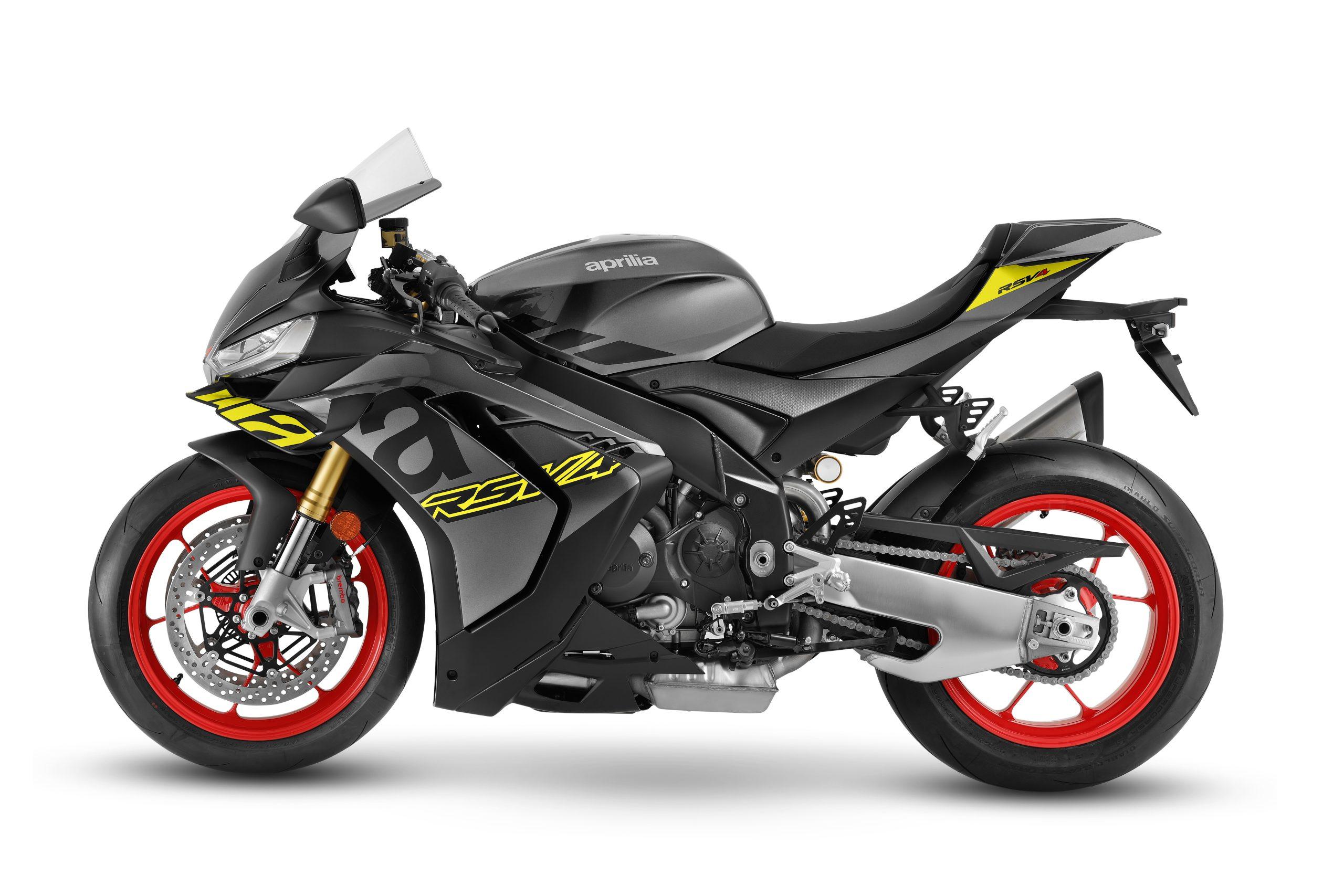 Motorrad Merkel München Aprilia_RSV4_Poison-Yellow Seitenansicht links