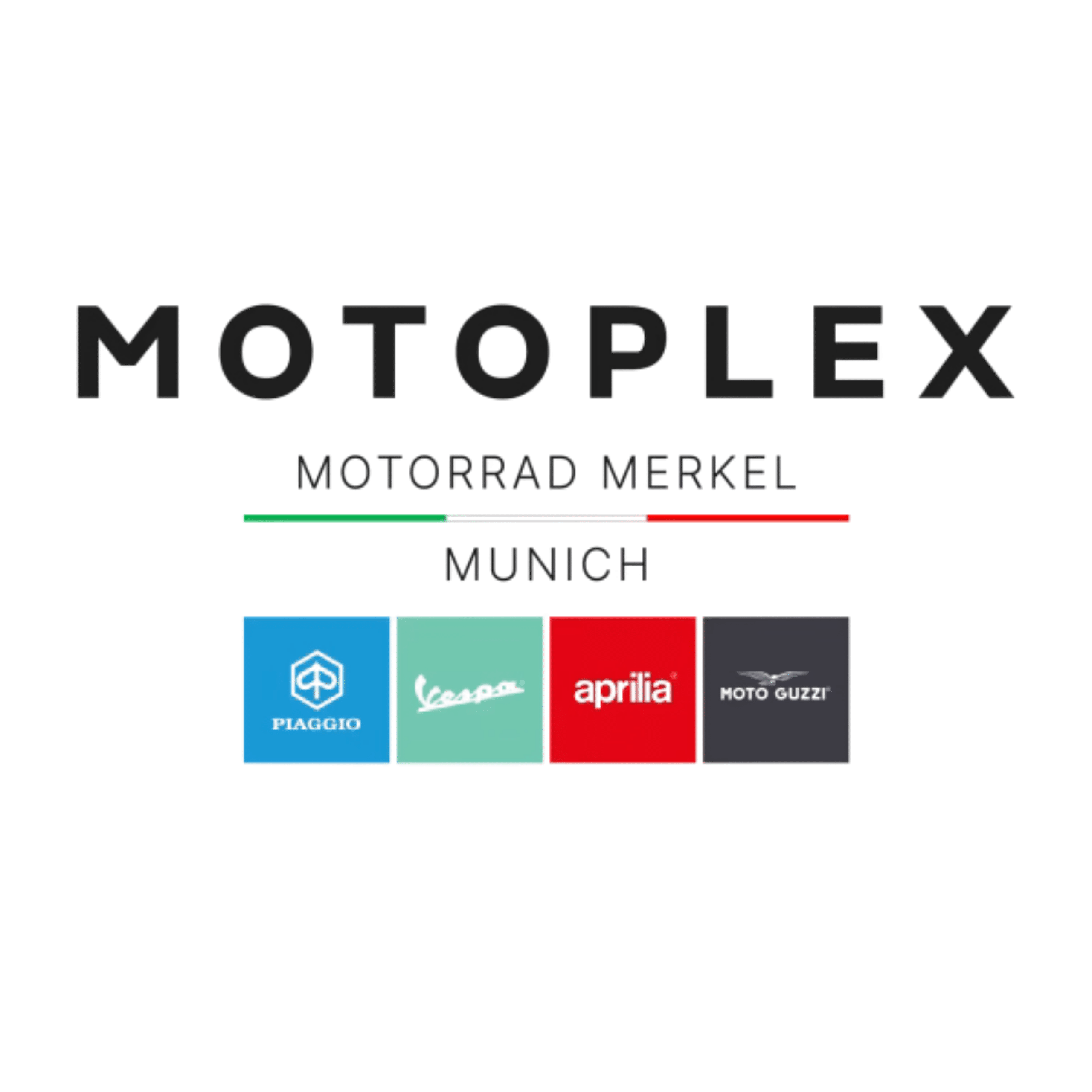 Motorrad Merkel München Motoplex Logo schwarz